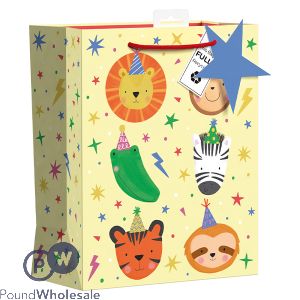 Giftmaker Party Safari Animals Gift Bag Large