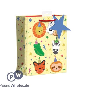 Giftmaker Party Safari Animals Gift Bag Medium