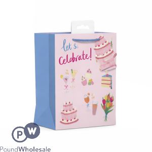 Giftmaker Female Let's Celebrate Gift Bag Small
