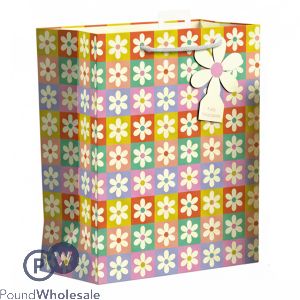 Giftmaker Retro Floral Gift Bag Large