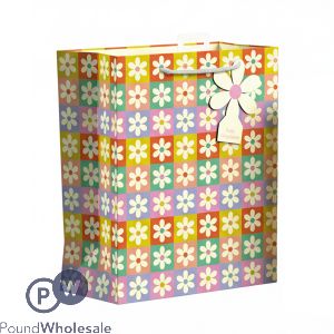 Giftmaker Retro Floral Gift Bag Medium