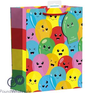 Giftmaker Multicoloured Emotion Balloon Gift Bag Xl