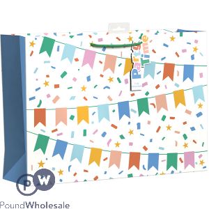 Giftmaker Confetti Bunting Gift Bag Xl