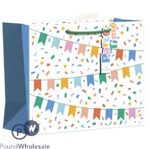 Giftmaker Confetti Bunting Gift Bag Large