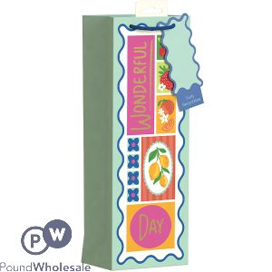 Giftmaker Wonderful Day Fruit Market Gift Bag Bottle