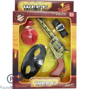 Cowboy West Detailed Pistol With Accessories In Box (30cm X 21cm)