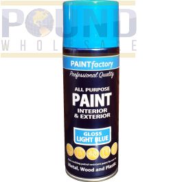 blue spray paint for plastic