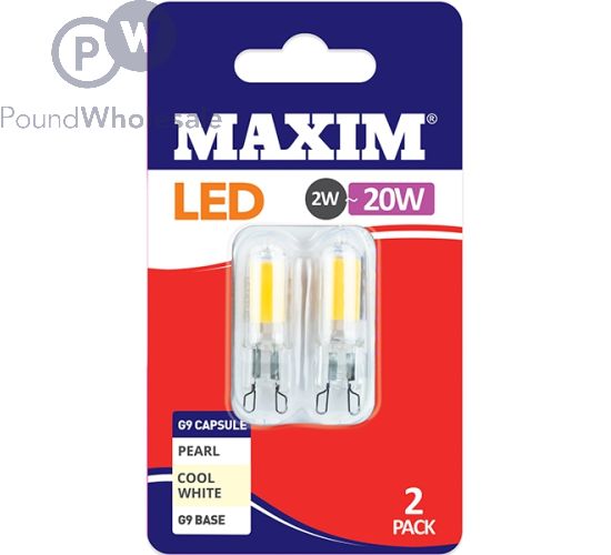 MAXIM G9 CAPSULE LED 2W-20W LIGHT BULB