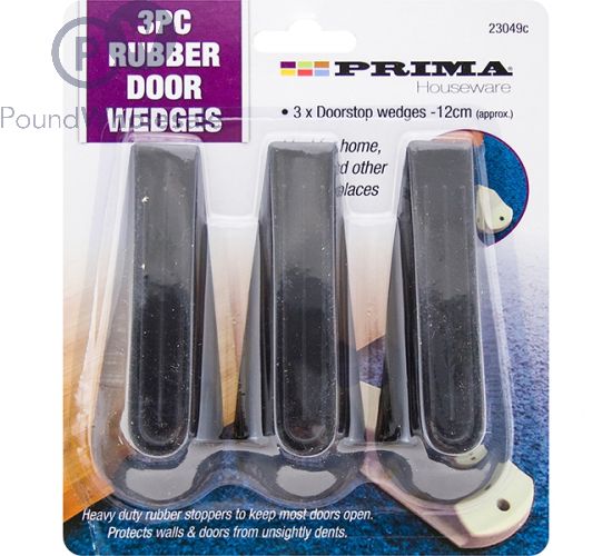 PRIMA RUBBER DOOR WEDGES 3PC