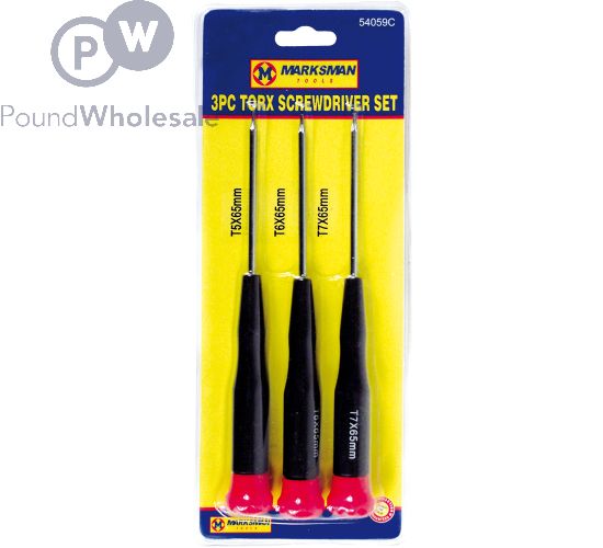 3pc TORX SCREWDRIVER SET 