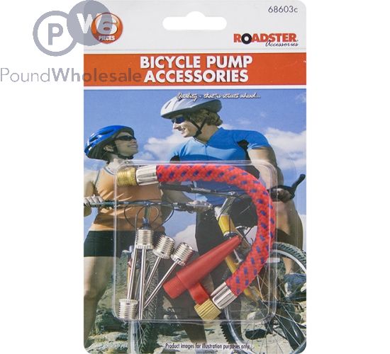 ROADSTER BICYCLE PUMP ACCESSORIES 6PC
