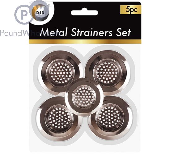 DID METAL STRAINERS SET 5 PACK