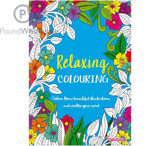 RELAXING ADULT FLORAL COLOURING BOOK