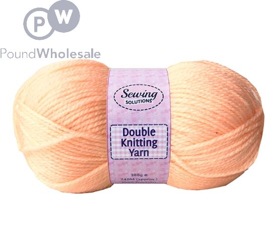SEWING SOLUTIONS DOUBLE KNITTING YARN WOOL PEACH 