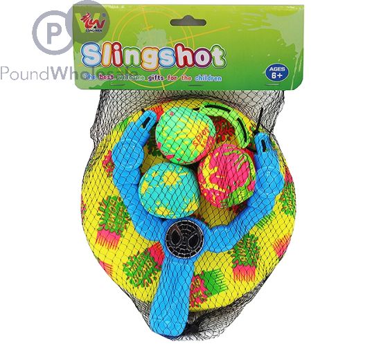 POOL SLINGSHOT, SPLASH BALLS & FOAM DISC