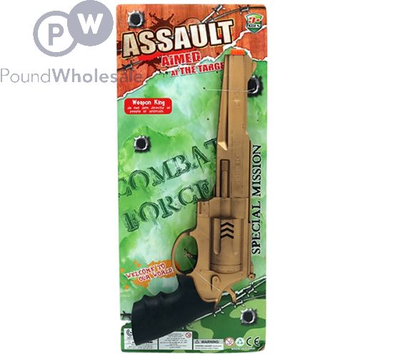 WESTERN FLINT PISTOL GUN GUNMETAL GOLD 14