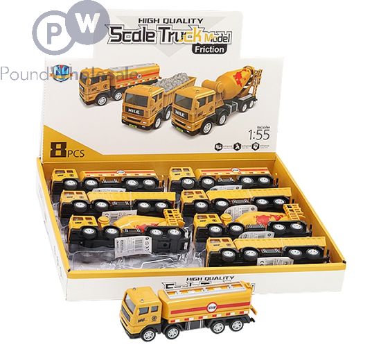 FRICTION-POWER 1:55 SCALE LONG TRUCKS ASSORTED