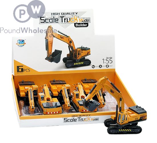 1:55 SCALE LARGE 360° EXCAVATOR DIGGER TRUCKS CDU