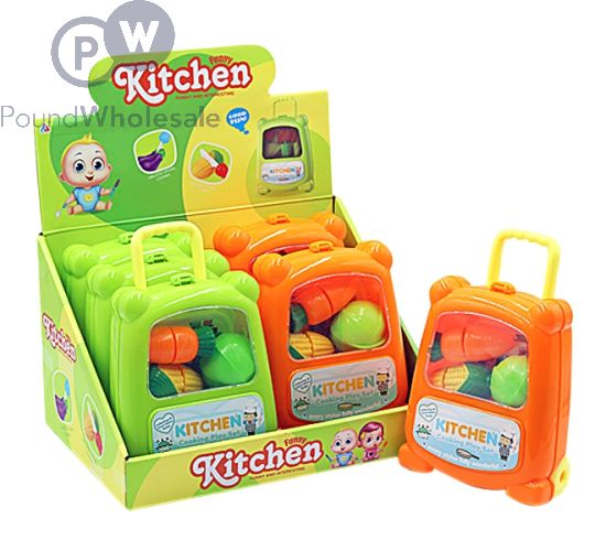 KITCHEN COOKING PLAY SET IN SUITCASE & CDU