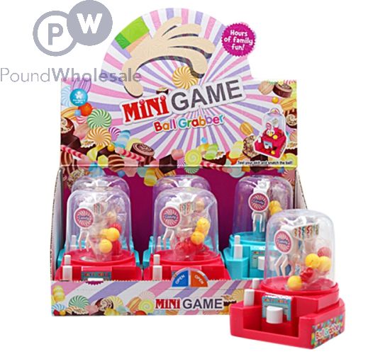 ARCADE CLAW BALL GRABBING GAME 2 ASSORTED CDU