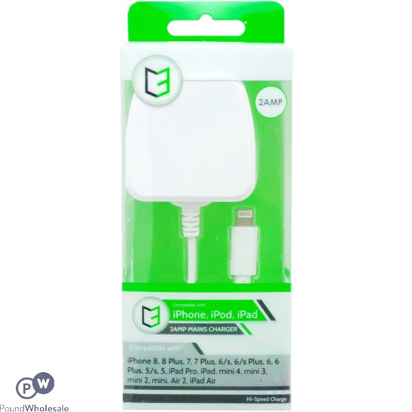 Vibe 2amp Iphone/ipad Mains Charger 1m