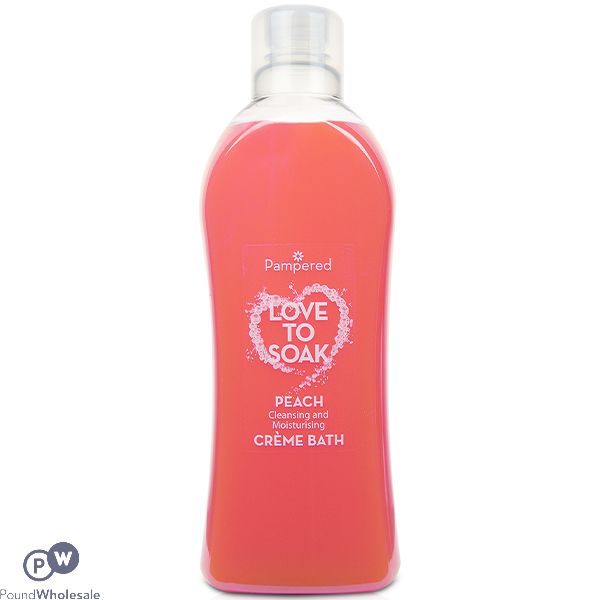 Pampered Love To Soak Creme Bubble Bath Peach 1l