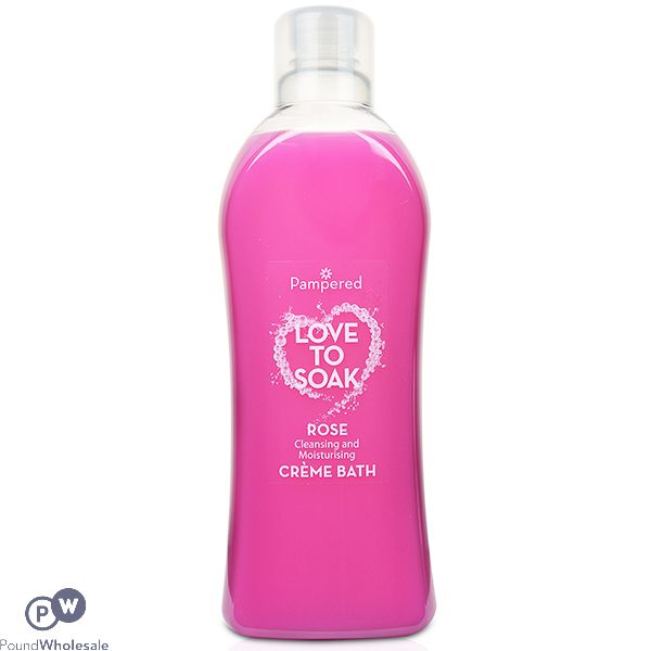 Pampered Love To Soak Creme Bubble Bath Rose 1l