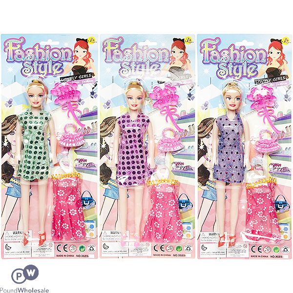 Fashion Style Dress-up Doll Assorted