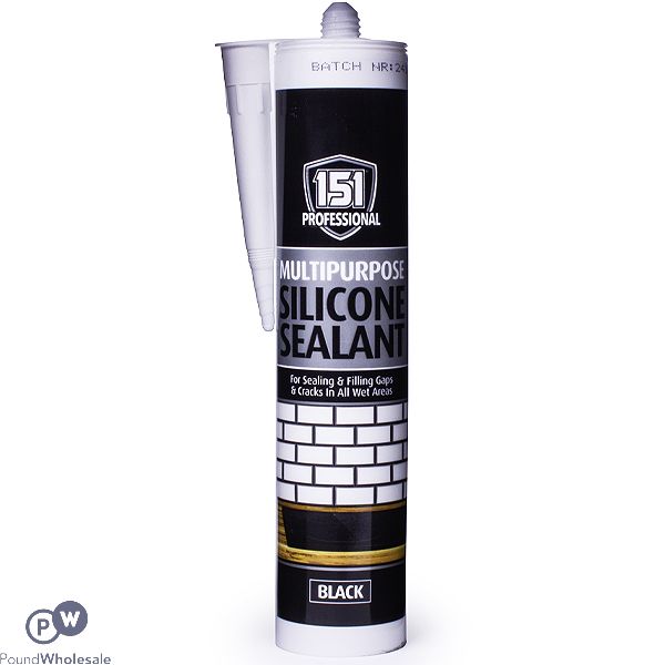 151 Professional Black Multipurpose Silicone Sealant 230ml