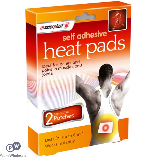 Masterplast Self Adhesive Heat Pads 2 Pack 5cm X 12cm
