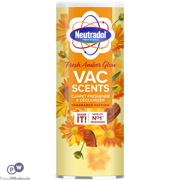 Neutradol Fresh Amber Glow Vac Scents Carpet Freshener & Deodoriser 350g