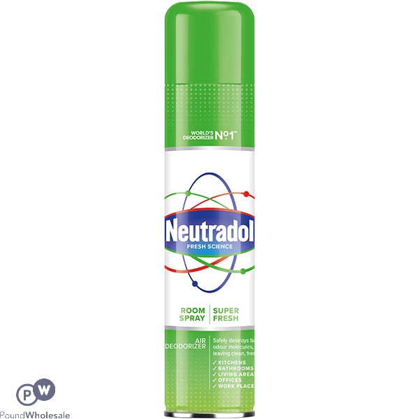 Neutradol Super Fresh Deodorising Room Spray Air Freshener Aerosol 300ml