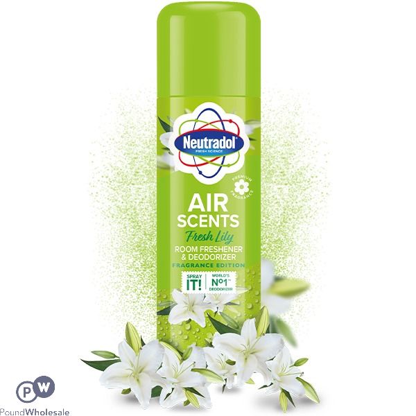 Neutradol Fresh Lily Air Scents Room Freshener & Deodoriser Aerosol 200ml