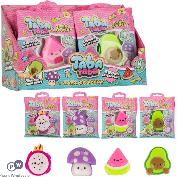 Taba Taba Super Smooshy Taba Grocery Squish Toy Cdu Assorted