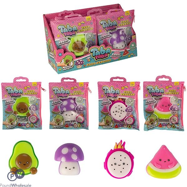 Taba Taba Super Smooshy Taba Grocery Squish Toy Cdu Assorted