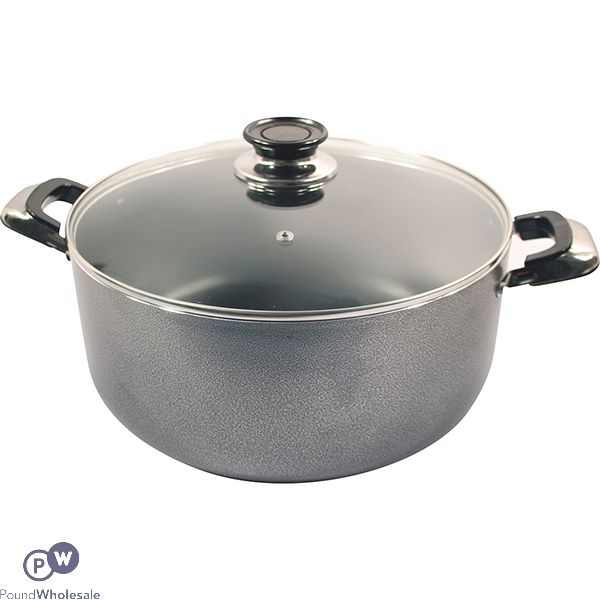 Prima Non-stick Casserole Saucepan With Glass Lid 28cm