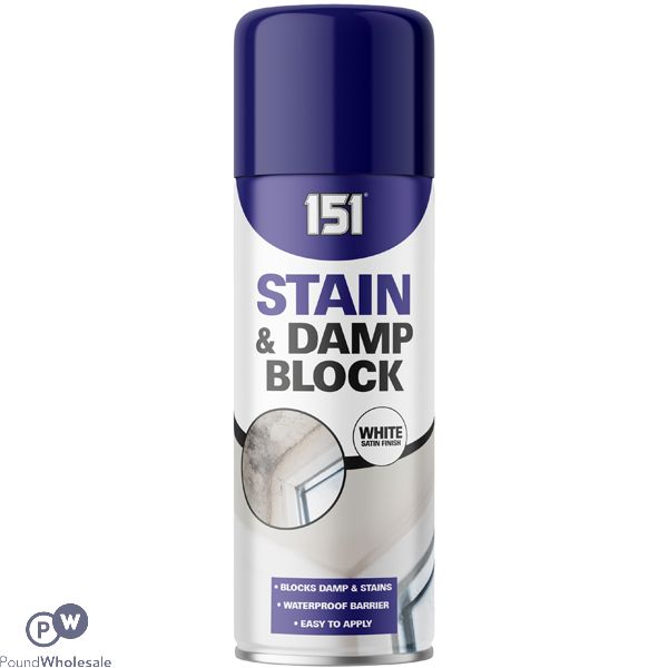 151 White Satin Stain & Damp Block Spray 400ml