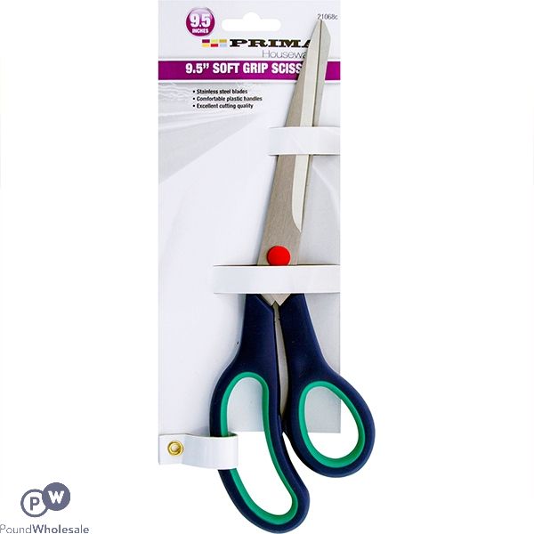 Prima Soft Grip Stainless Steel Scissors 9.5"