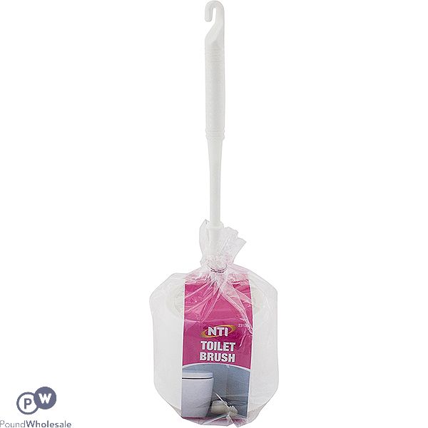 White Toilet Brush Set