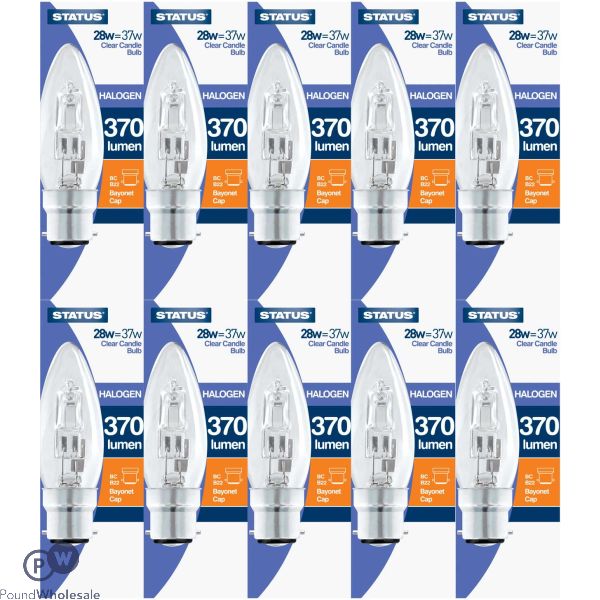 Status 28w=40w Halogen Candle Bulb Bc