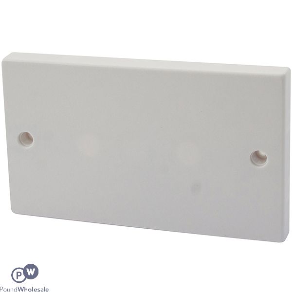 Elpine 2-gang White Double Blanking Plates