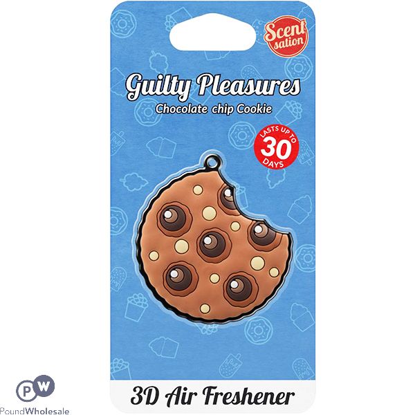 Guilty Pleasures Chocolate Chip Cookie 3d Car Air Freshener