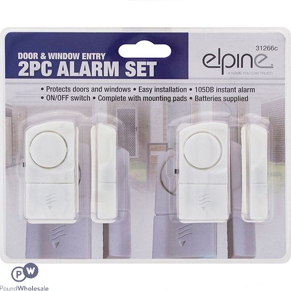 Elpine Door & Window Entry Alarm Set 2pc