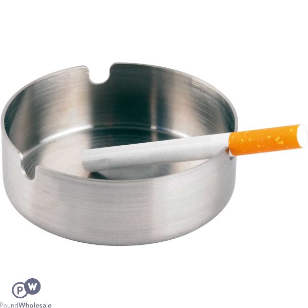 Polyflame Champ Stainless Steel 8cm Diameter Ashtray