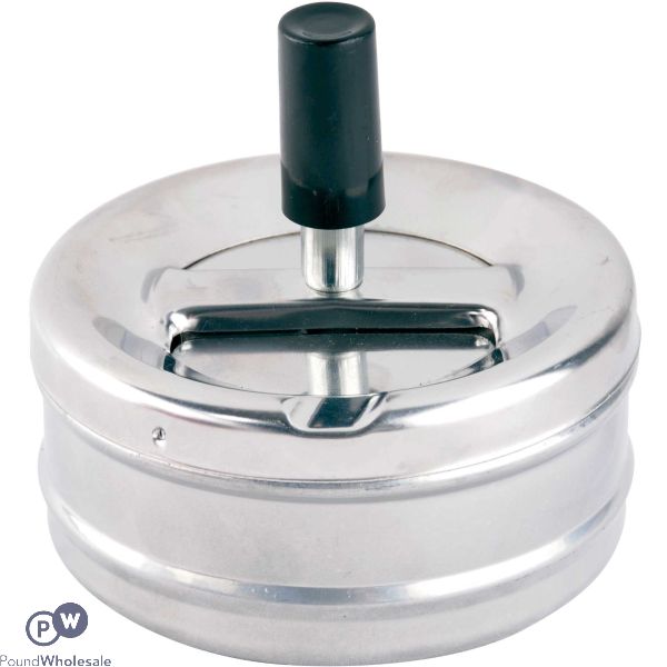 Polyflame Champ Ashtray Grey Push 9cm