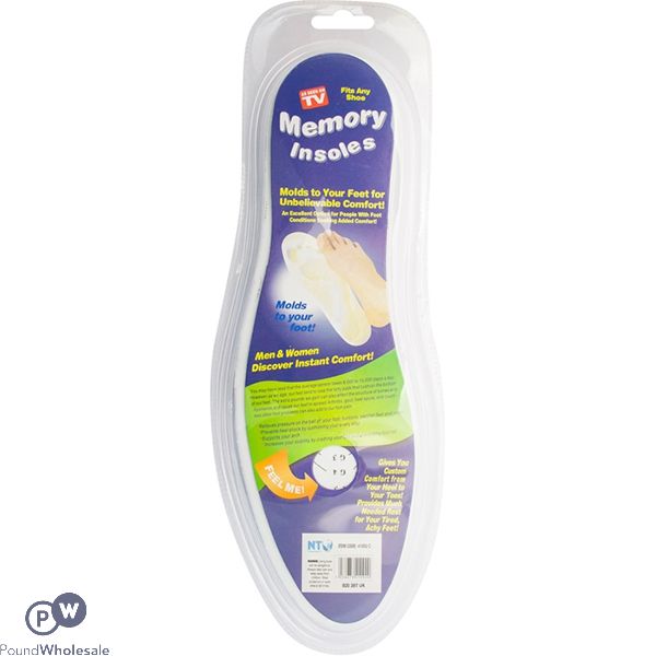 Memory Foam Insoles One Size