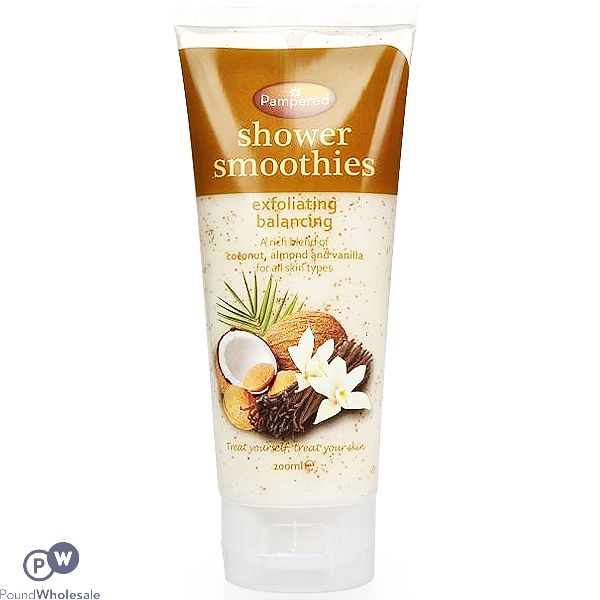 Pampered Shower Smoothies Exfoliating Balancing Scrub 200ml