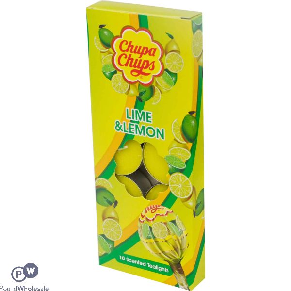 Chupa Chups Tealights Lime And Lemon 10 Pack