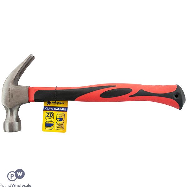 Marksman Fibreglass Handle Claw Hammer 20oz