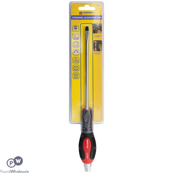Marksman Striking Flat Screwdriver 15cm